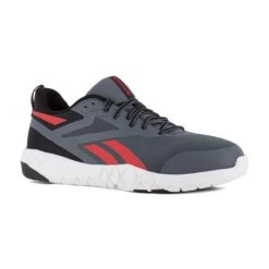 Reebok Shoes: Men's RB5443 Gray Black Composite Toe Flexagon Force XL Work Athletic Slip Resistant Work Shoe