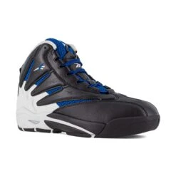 Reebok Shoes: Men's RB9403 Black White Blue Composite Toe The Blast Work High Top Athletic Work Shoe