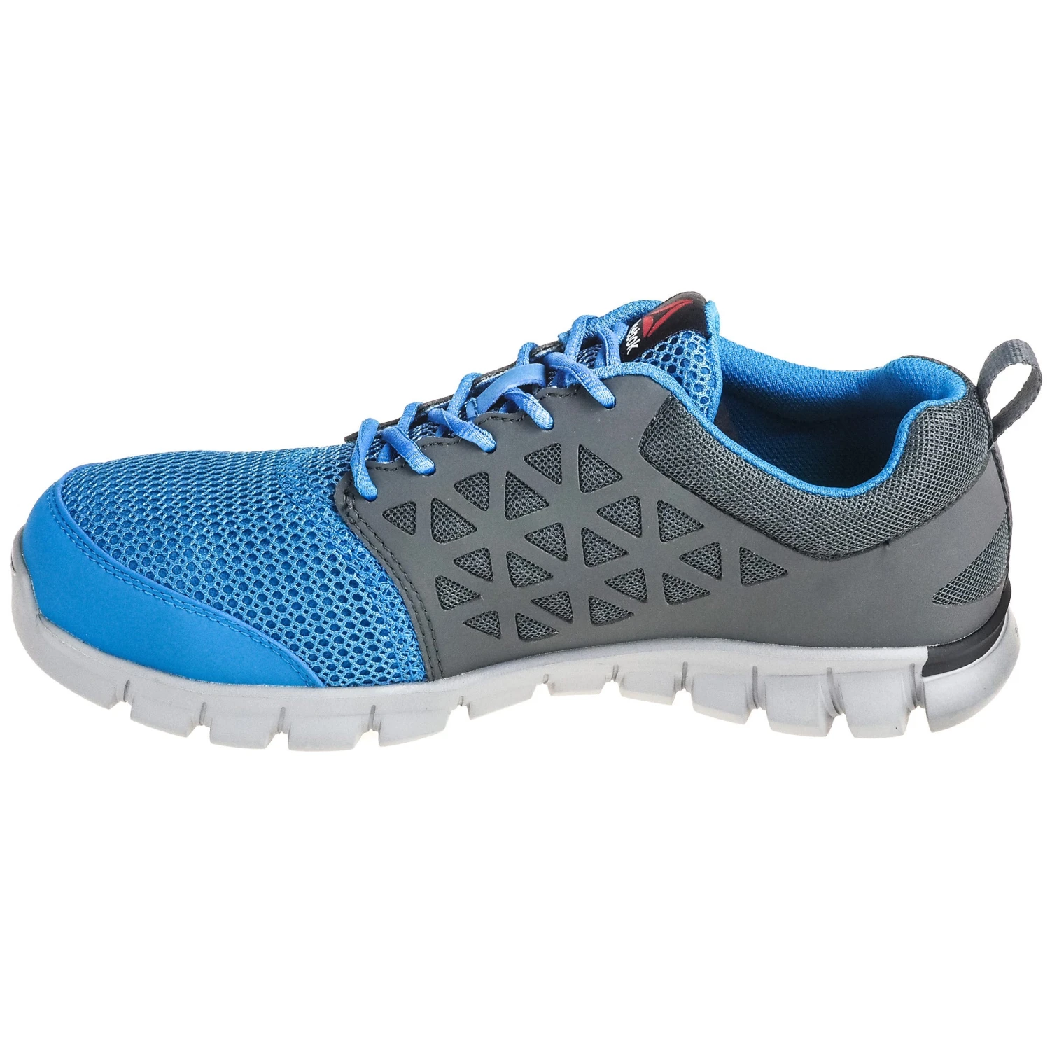 Reebok Shoes: ESD Men's RB4040 Alloy Toe Blue/Grey Sublite Cushion Athletic Oxfords - Image 5