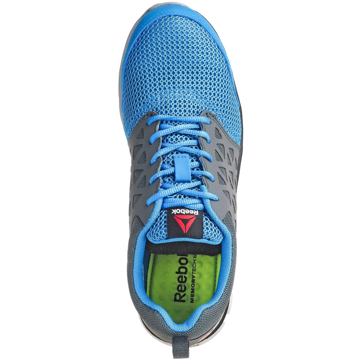 Reebok Shoes: ESD Men's RB4040 Alloy Toe Blue/Grey Sublite Cushion Athletic Oxfords - Image 2