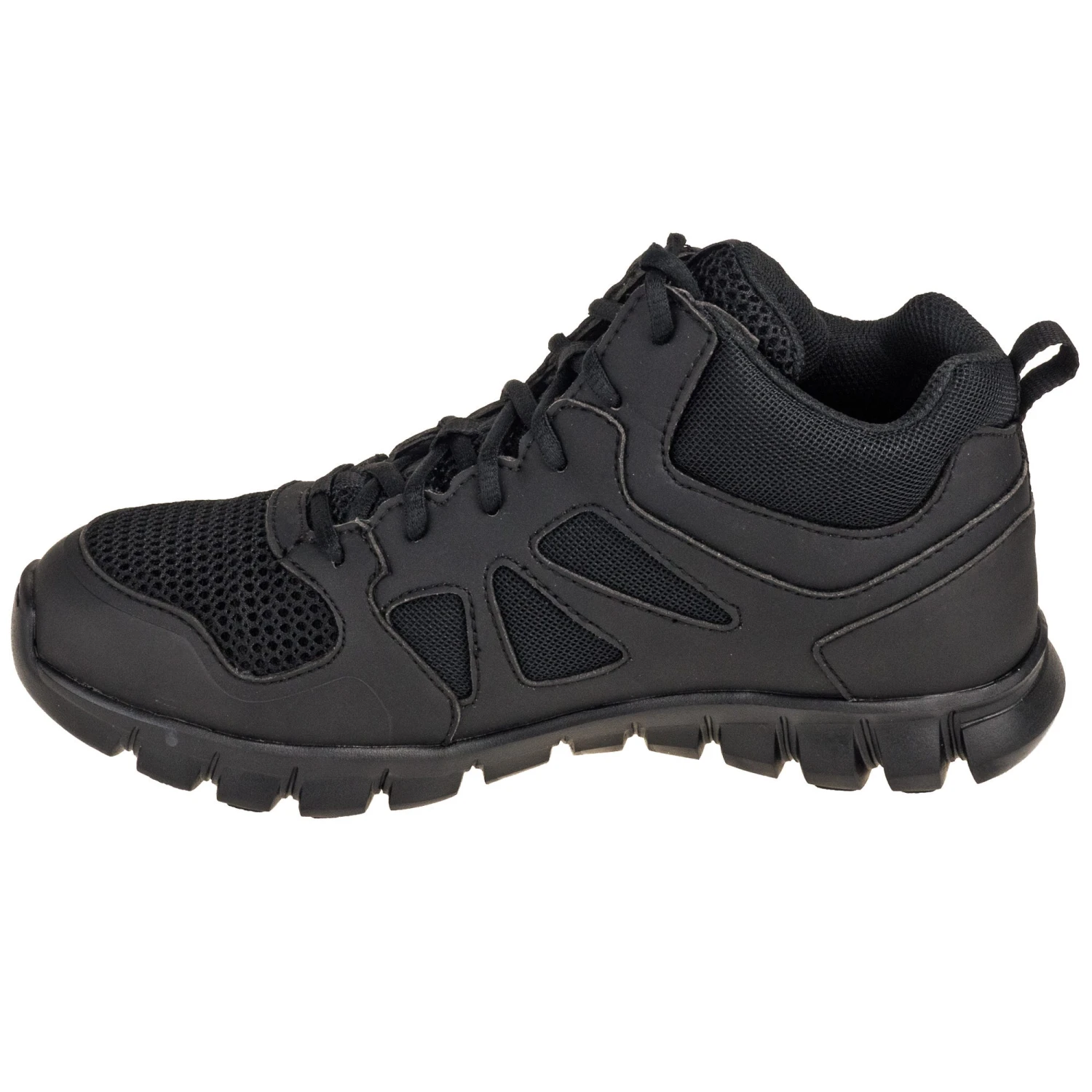 Reebok Boots: Men's Sublite Non-Metallic Black RB8405 Slip-Resistant Duty Boots - Image 3