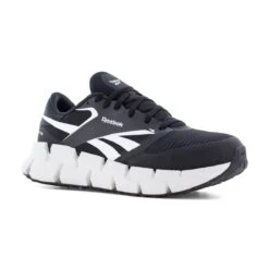 Reebok Shoes: Men's RB3033 Black White Composite Toe FloatZig Athletic Slip Resistant Work Shoe