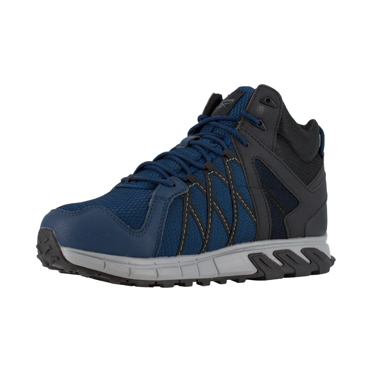 Reebok Shoes: Men's RB3400 Black And Navy EH Alloy Toe Athletic Mid Shoes - Image 4