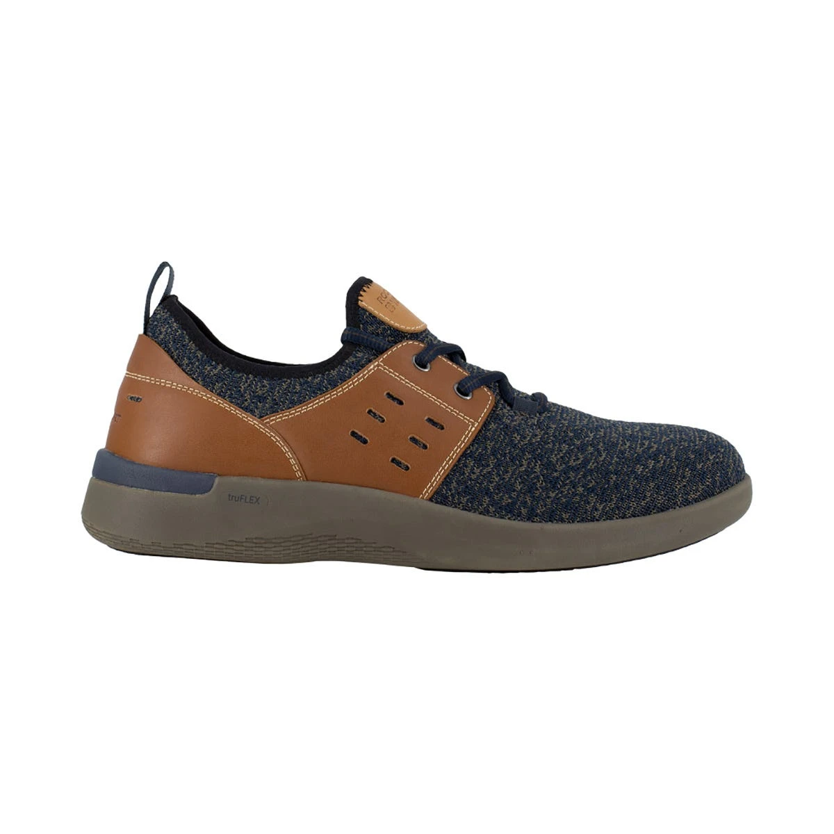 Rockport Work Shoes: Men's RK4691 Blue Tan Composite Toe Truflex EH Work Sneaker - Image 3
