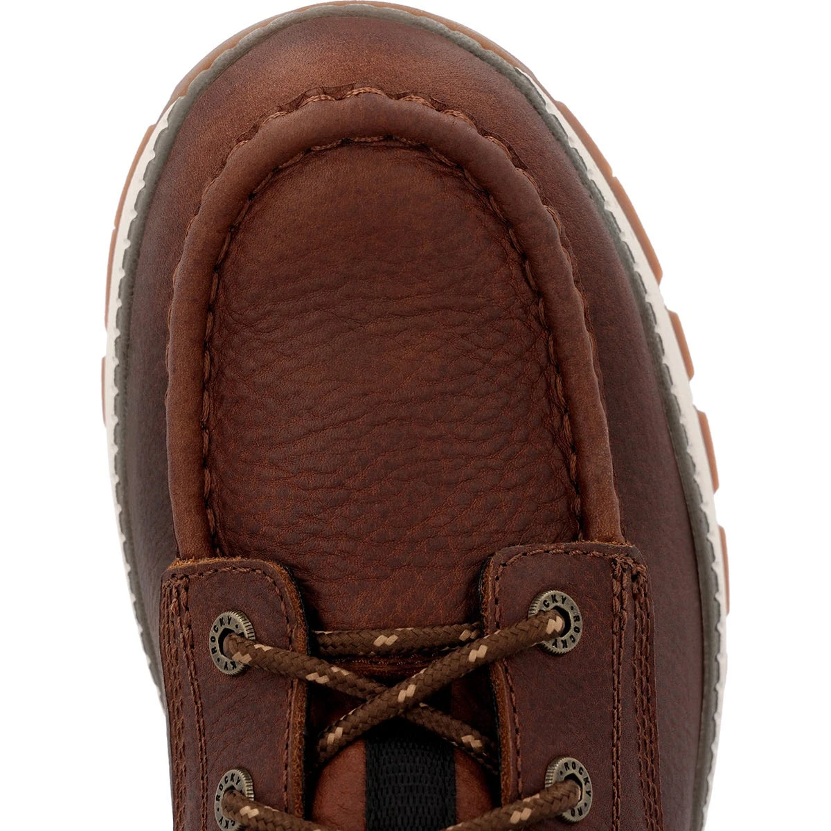 Rocky Boots: Men's RKK0434 Tobacco Soft Toe 6" Rebound Wedge Waterproof Work Boot - Image 4