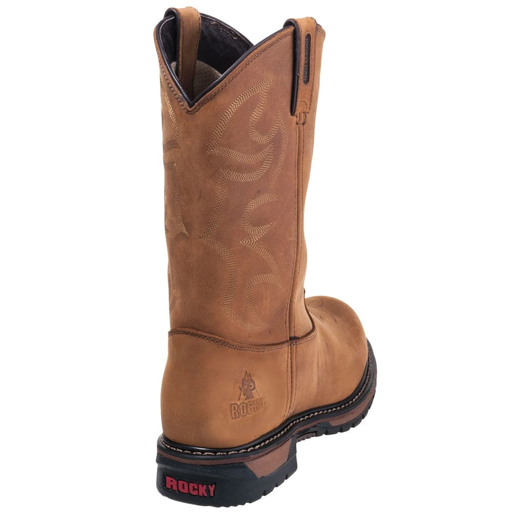 Rocky Boots: Men's Steel Toe Waterproof EH Cowboy Boots 2809 - Image 7