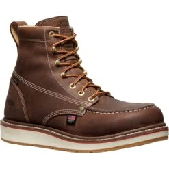 Keen Utility Boots: Men's 1030604 Chestnut Gum Carbon Fiber Toe 6" Liberty USA Made Slip Resistant Waterproof EH Work Boot