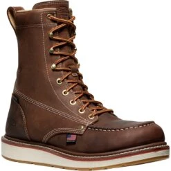 Keen Utility Boots: Men's 1030606 Chestnut Gum Carbon Fiber Toe 8" USA Made Liberty Waterproof Slip Resistant Work Boot