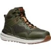 Keen Utility Boots: Men's 1030303 Forest Night Gum Carbon Fiber Toe Synchro Mid Waterproof Work Boot