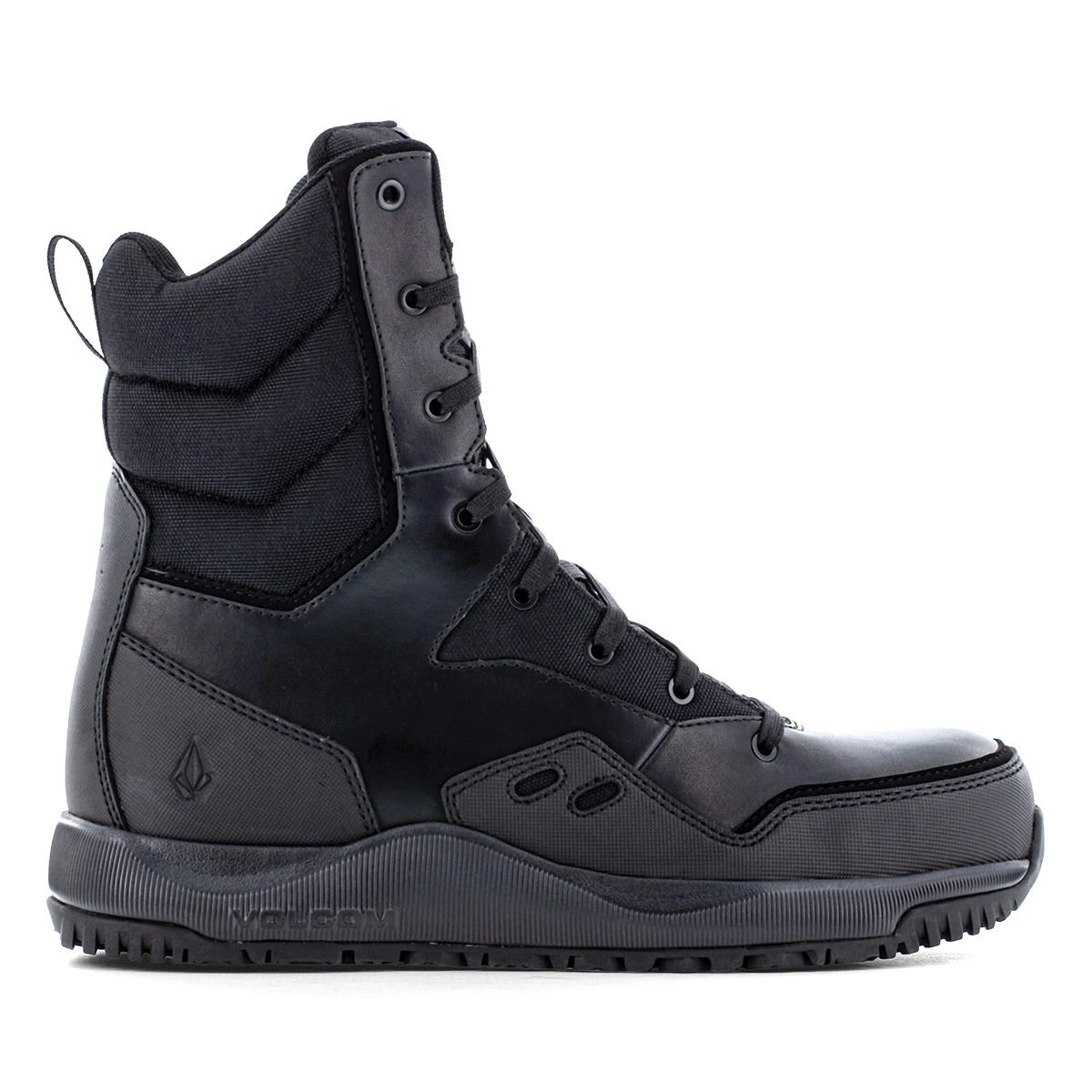 Volcom Boots: Men's VM30704 Black Composite Toe Street Shield Skate-Inspired 8" Tactical Side Zipper Boot - Image 4