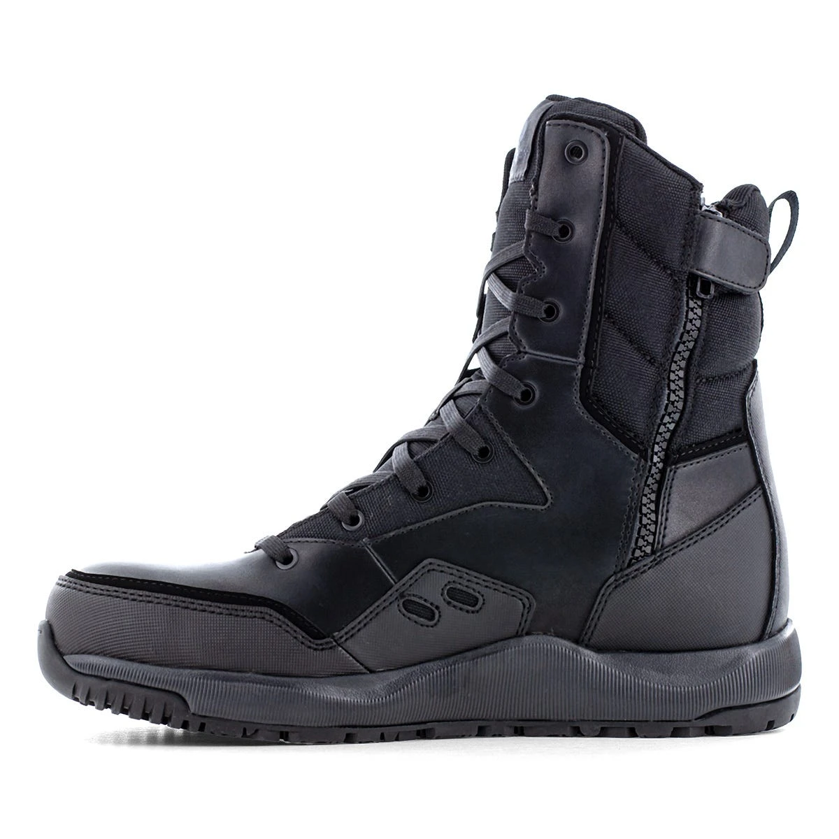 Volcom Boots: Men's VM30704 Black Composite Toe Street Shield Skate-Inspired 8" Tactical Side Zipper Boot - Image 2