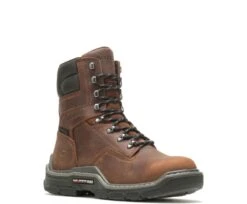 Wolverine Boots: Men's W211162 Peanut Raider Durashocks Waterproof 8" Carbonmax Work Boot