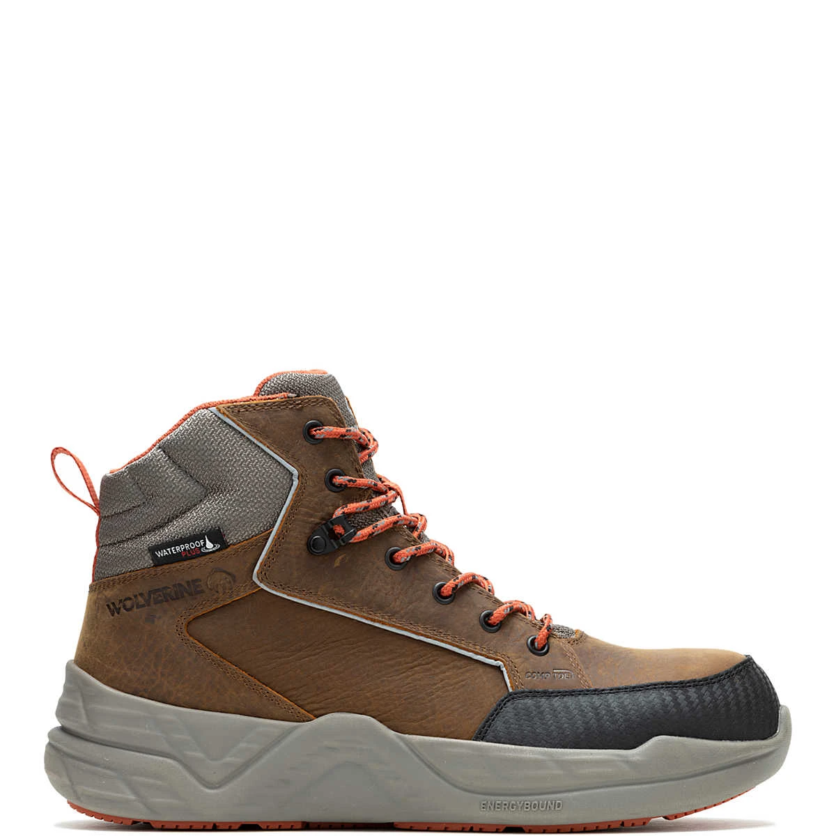 Wolverine Boots: Men's W241011 Sudan Brown Composite Toe 6" Proshift LX Energybound Carbonmax Work Boot - Image 2