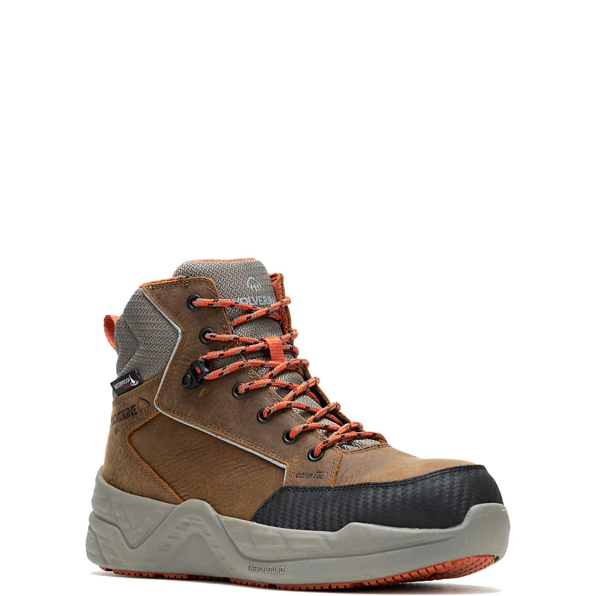 Wolverine Boots: Men's W241011 Sudan Brown Composite Toe 6" Proshift LX Energybound Carbonmax Work Boot