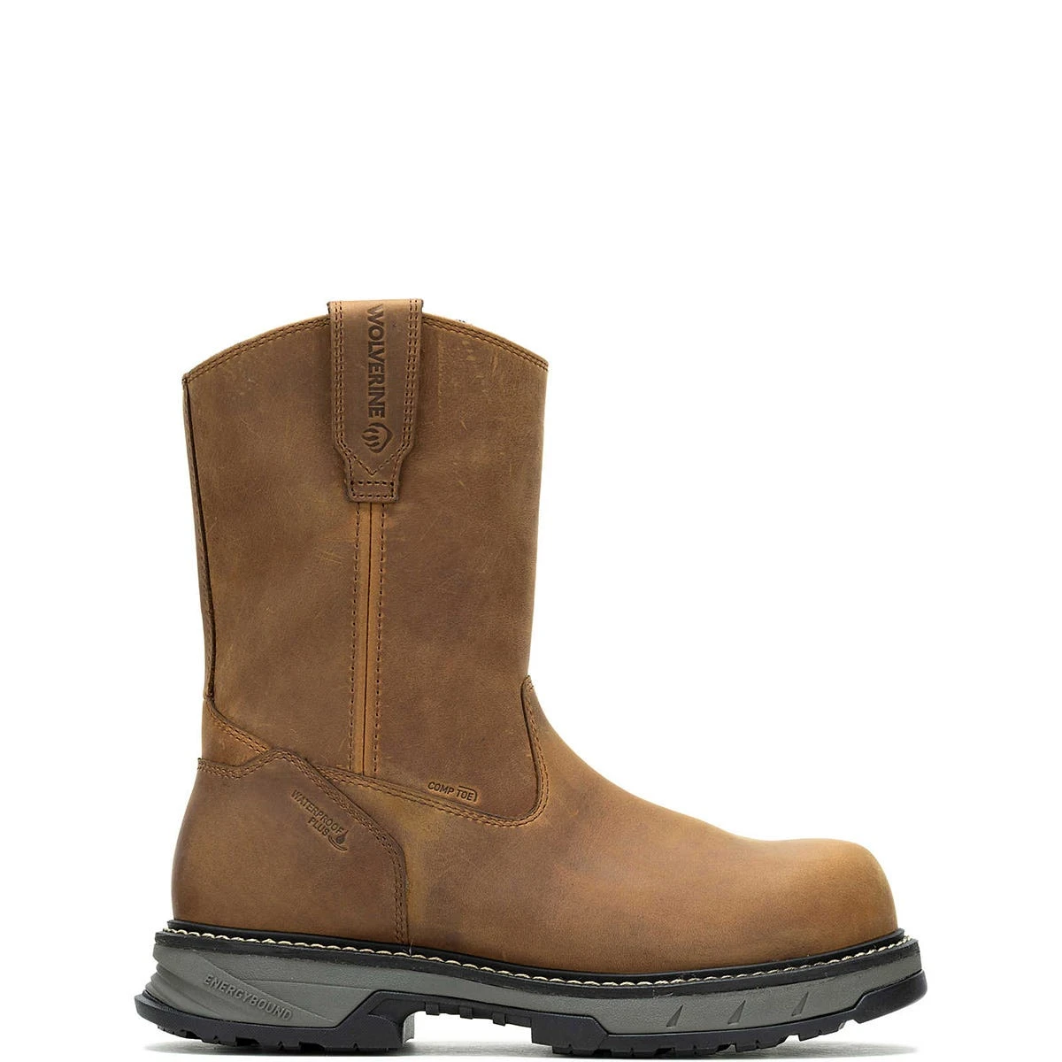 Wolverine Boots: Men's W241027 Cashew Composite Toe 10" Reforce Energybound Carbonmax Pull On Work Boot - Image 2