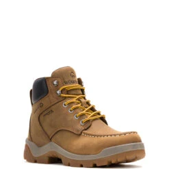 Wolverine Boots: Men's W250005 Dark Tan Soft Toe Vantage Ft Hyperrust 6" Moc Toe Work Boot
