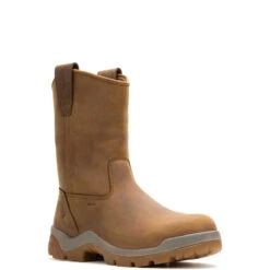 Wolverine Boots: Men's W251053 Dark Tan Vantage Ft. Hyperrest Pull On Carbonmax Work Wellington Work Boot