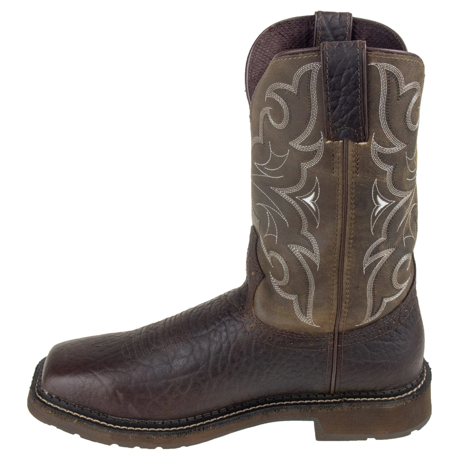 Justin Boots: Men's Cactus SE4313 Amarillo Steel Toe Stampede Work Boots - Image 4
