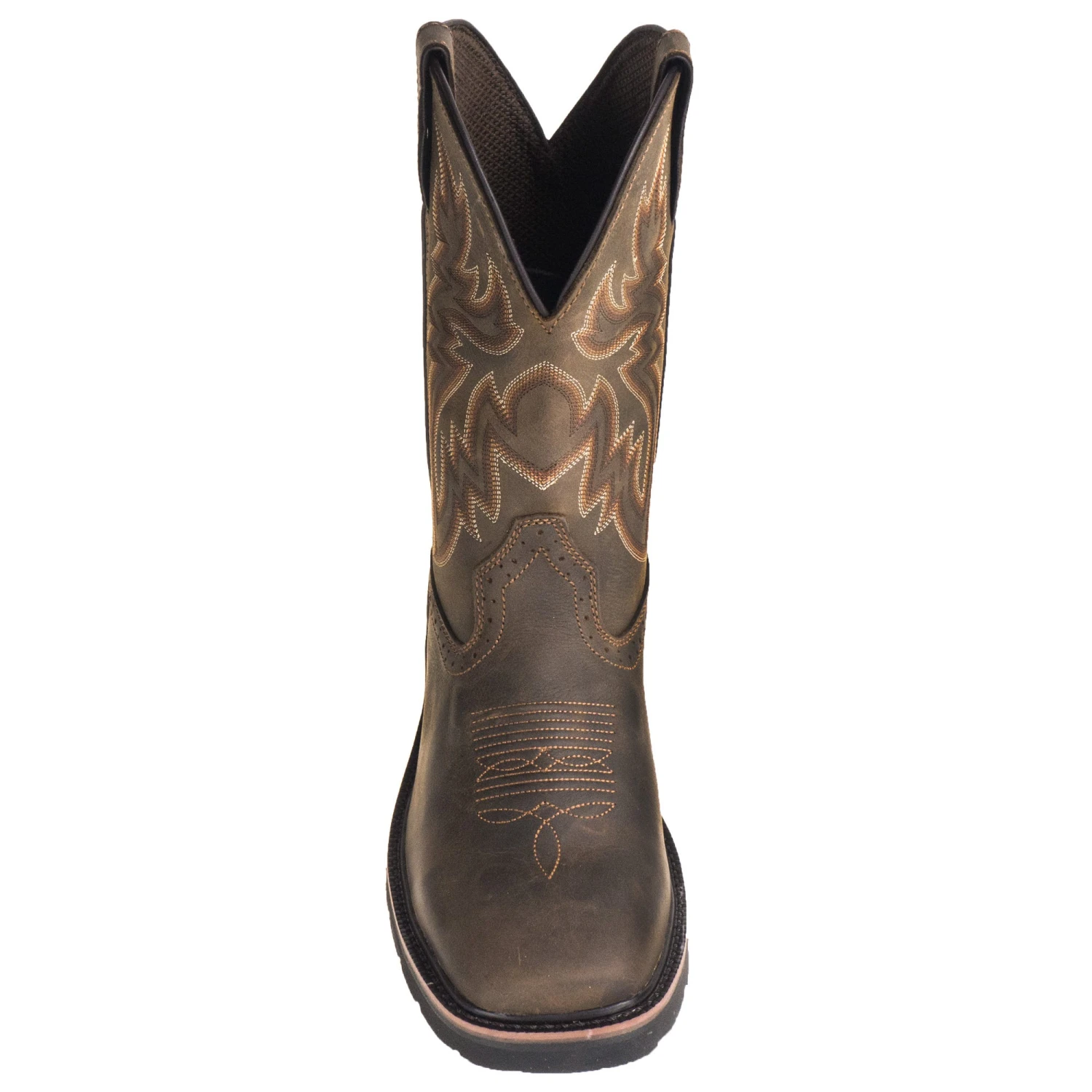 Wolverine Boots: Men's 10704 Dark Brown Rancher Slip Resistant Pull On Boots - Image 3